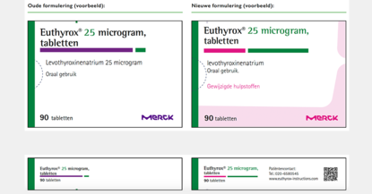 Nieuwe samenstelling Euthyrox